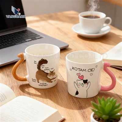 Nouvo cute chat kafe tas