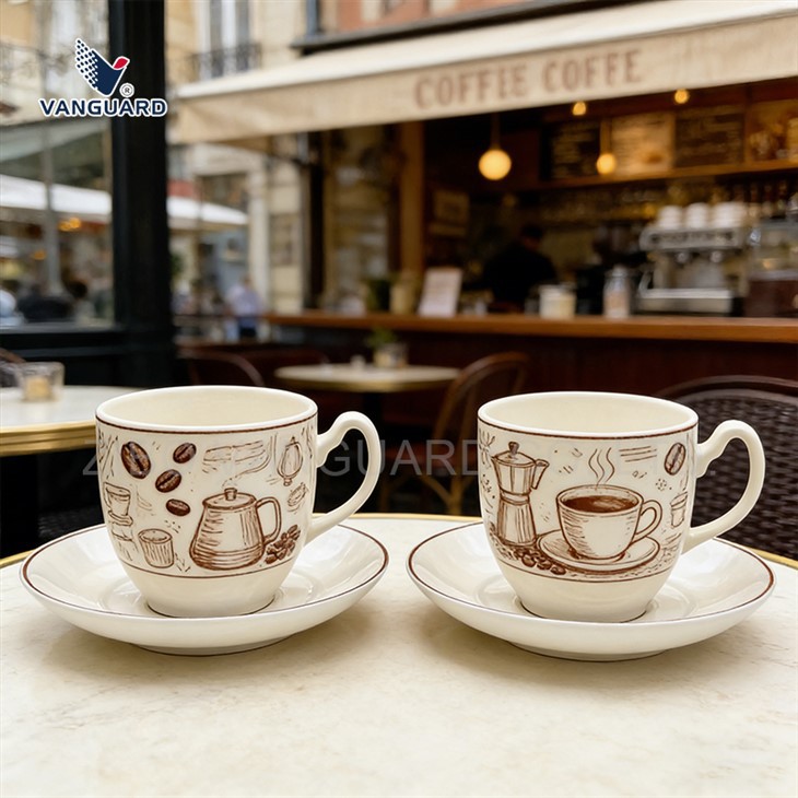White Teacup And Saucer